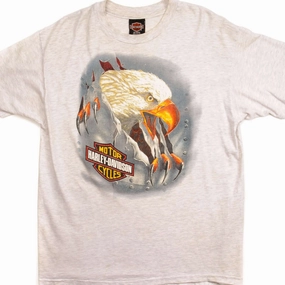 VINTAGE HARLEY DAVIDSON TEE SHIRT SIZE LARGE MADE IN USA Oversized Cut Chilly Style