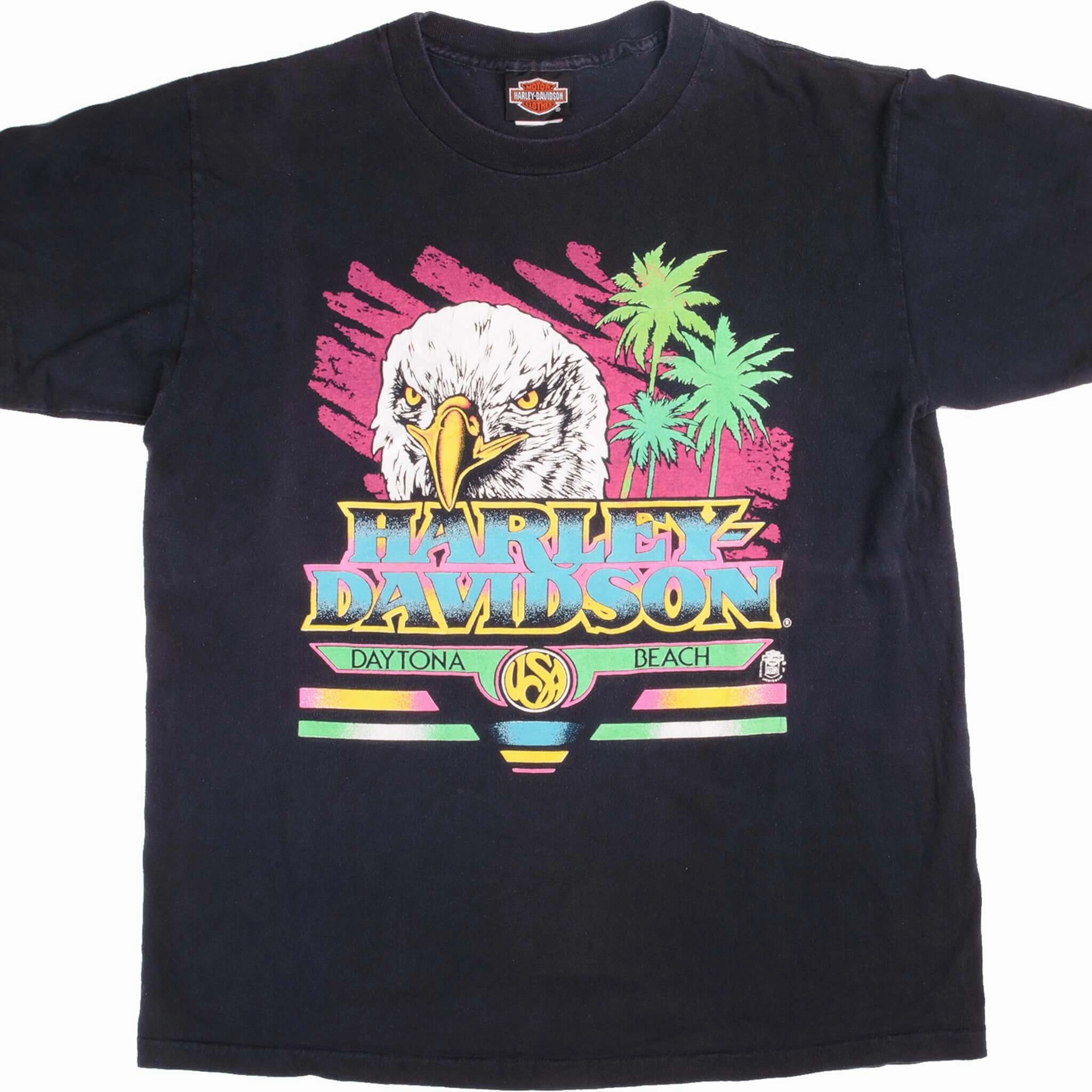 Eco Certified Textile VINTAGE HARLEY DAVIDSON TEE SHIRT SIZE MEDIUM MADE IN USA