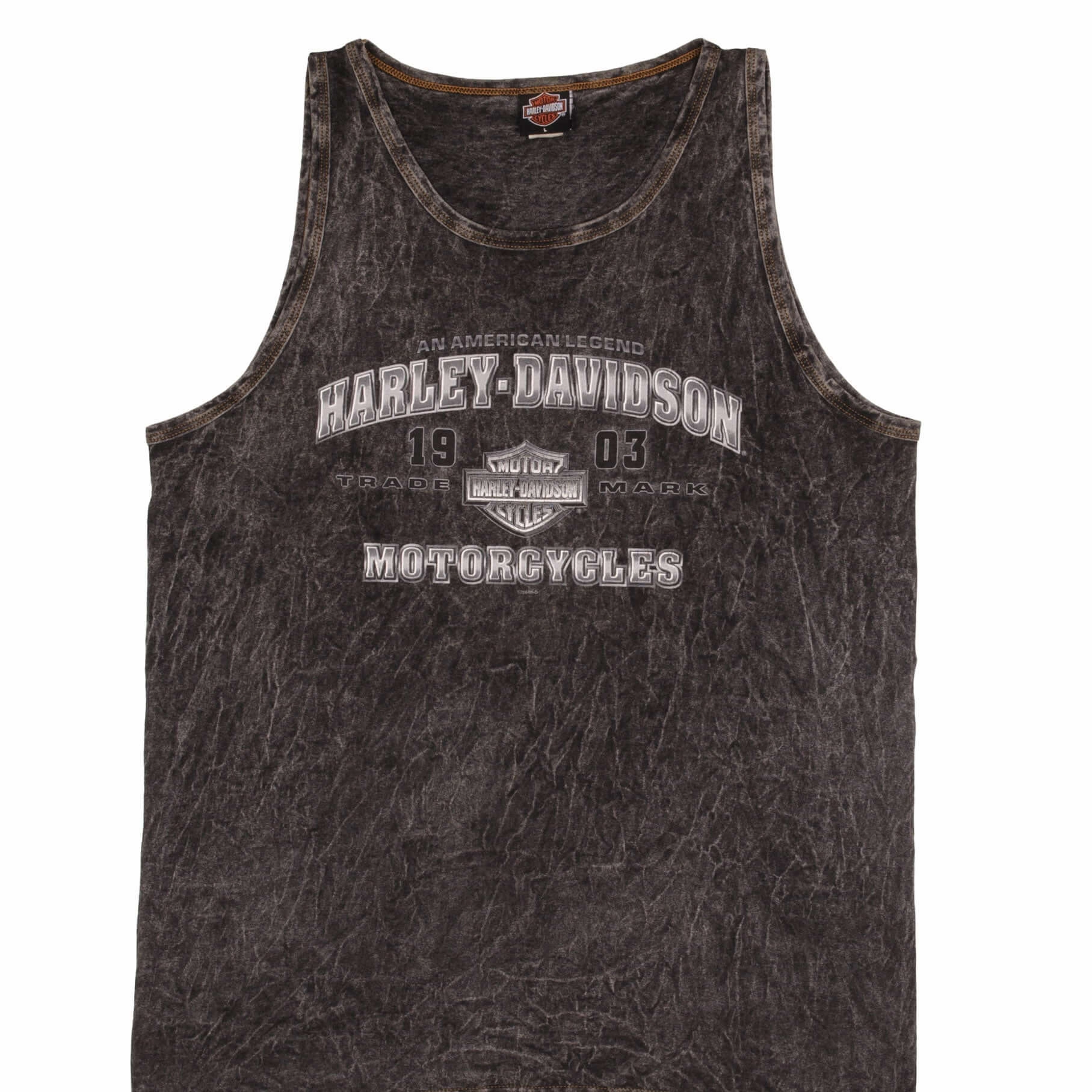 MoistureWicking Technology VINTAGE HARLEY DAVIDSON THUNDERBOLT TANK TOP TEE SHIRT 2004 LARGE MADE IN USA