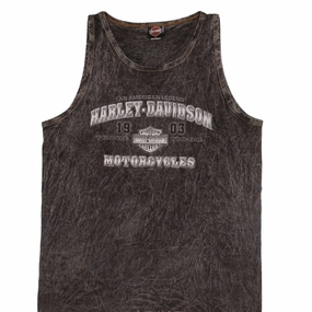 MoistureWicking Technology VINTAGE HARLEY DAVIDSON THUNDERBOLT TANK TOP TEE SHIRT 2004 LARGE MADE IN USA