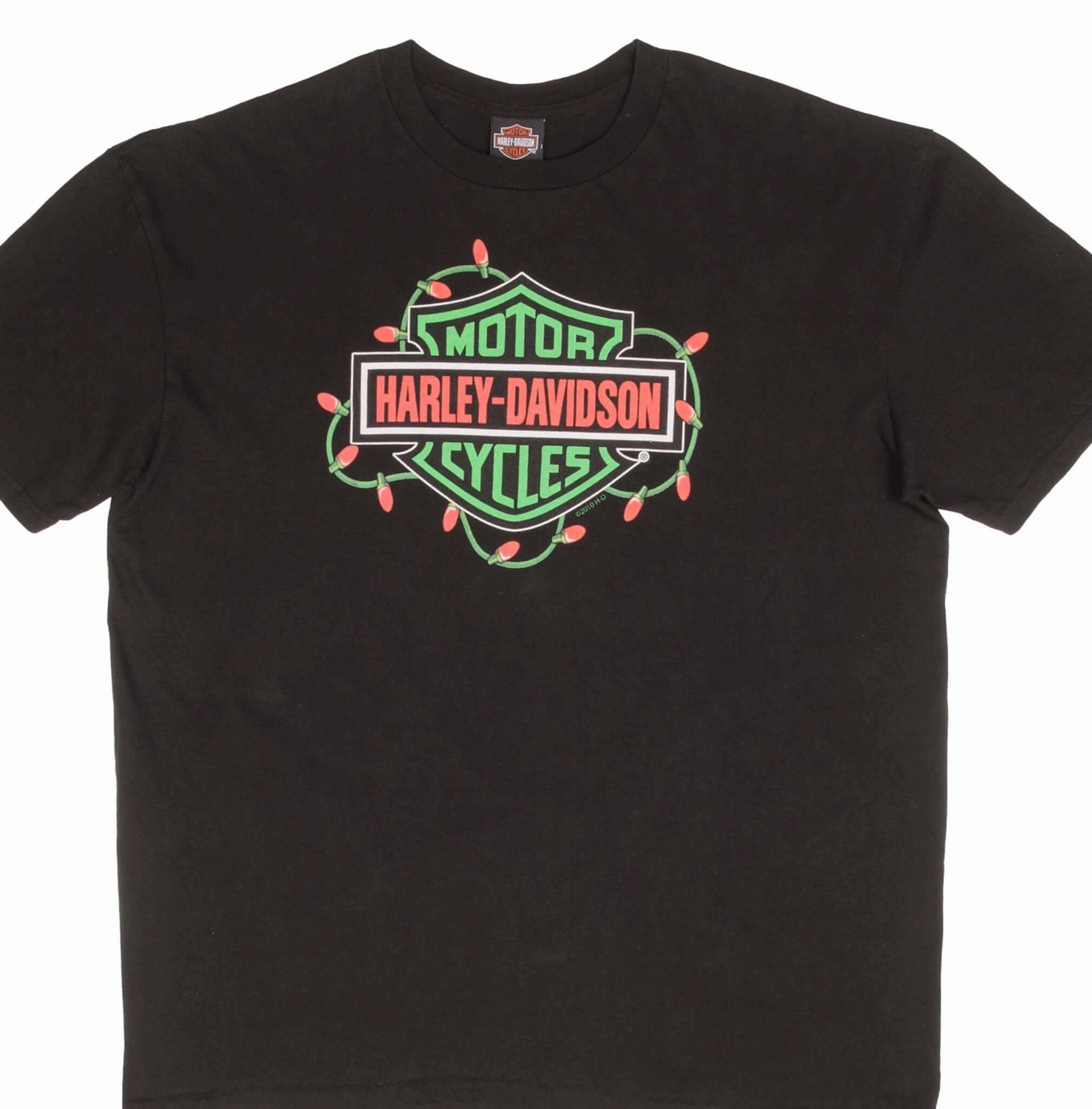 Comfy Vibe Easy to Style VINTAGE HARLEY DAVIDSON XMAS KANSAS CITY TEE SHIRT SIZE 2XL