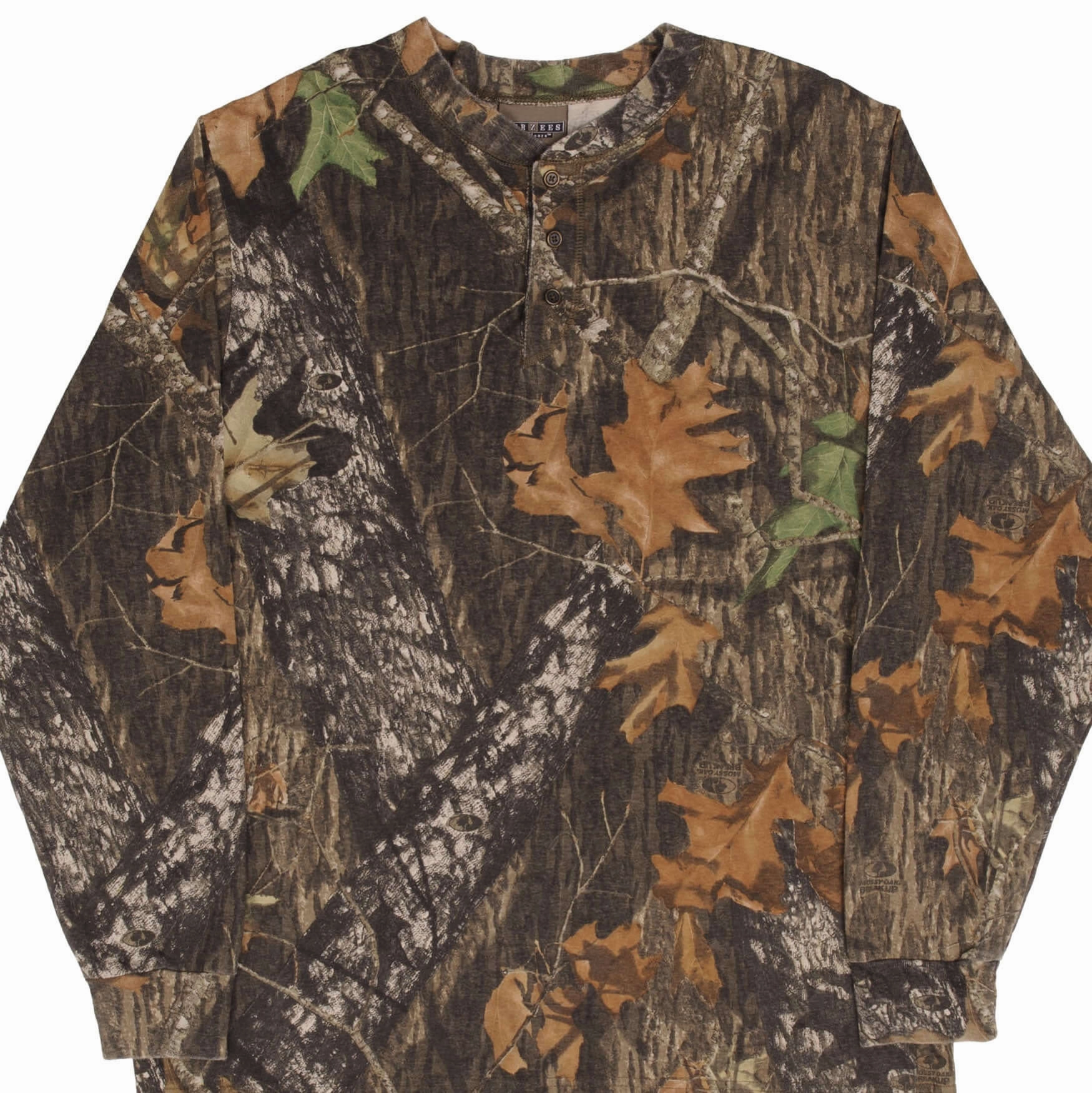sports performance VINTAGE HUNTING MOSSY OAK BREAK UP CAMO LONG SLEEVE POCKET TEE SHIRT SIZE LARGE