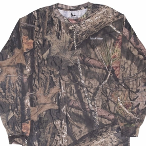 VINTAGE HUNTING MOSSY OAK BREAK UP CAMO LONG SLEEVE TEE SHIRT LARGE Modern and Soft