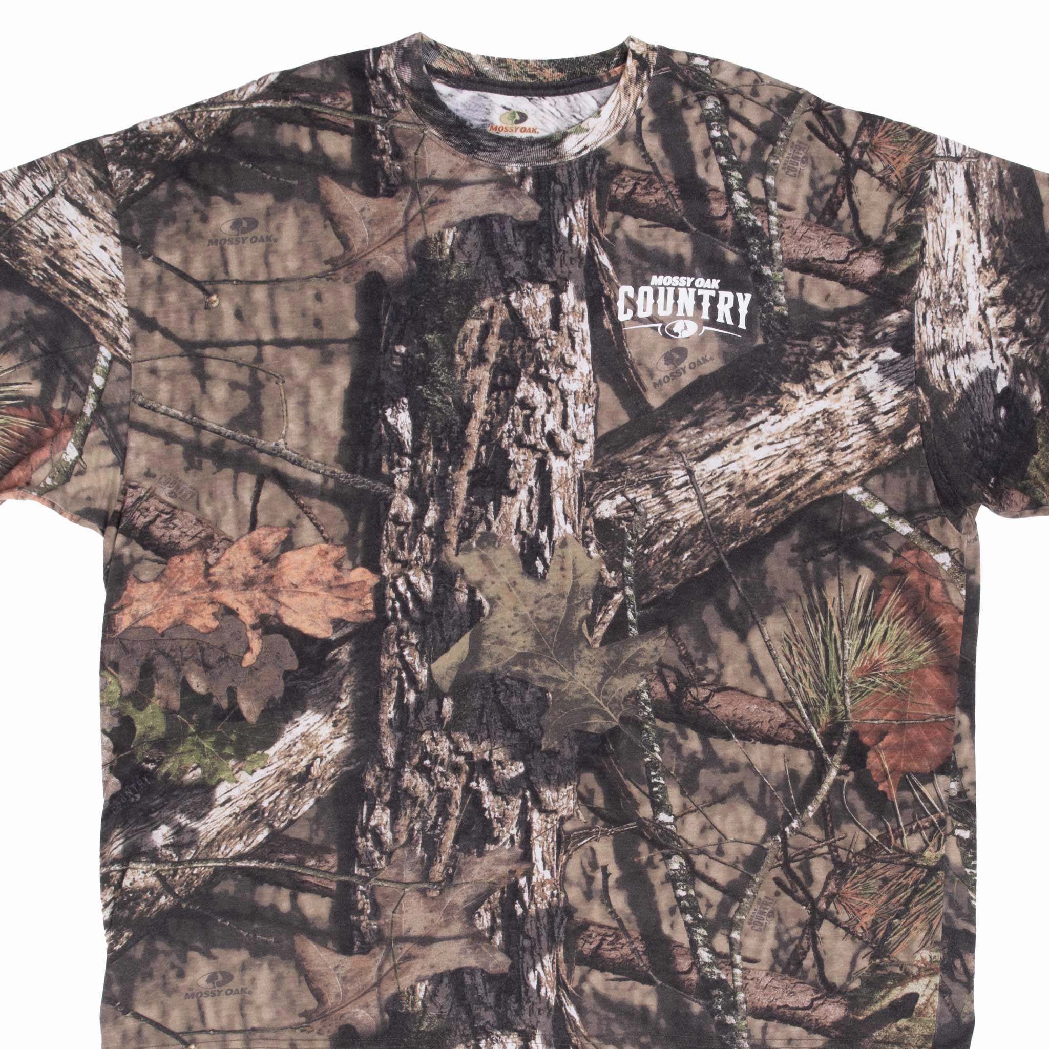 VINTAGE HUNTING MOSSY OAK BREAK UP COUNTRY CAMO TEE SHIRT SIZE 2XL Comfy Fit