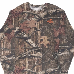 Comfy Look Casual Mode VINTAGE HUNTING MOSSY OAK BREAK UP INFINITY CAMO LONG SLEEVE TEE SHIRT LARGE