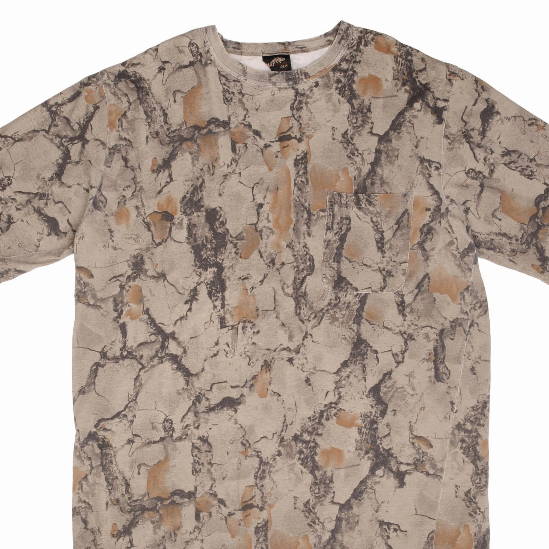 VINTAGE HUNTING NATURAL GEAR CAMO POCKET TEE SHIRT 2000S SIZE 2XL Practical Comfort