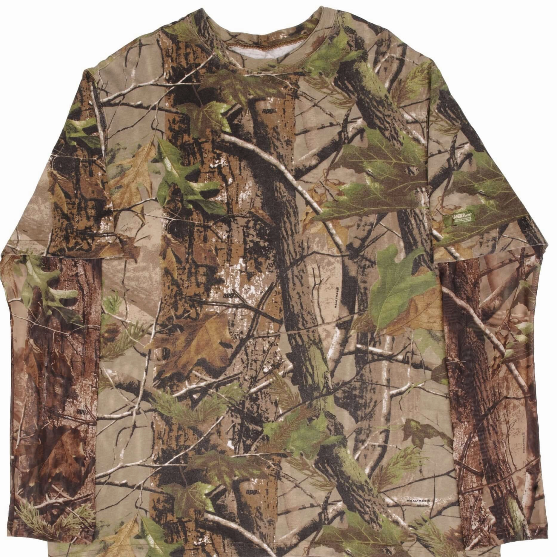 Cool Weather Wear VINTAGE HUNTING REALTREE APHD CAMO LONG MESH  SLEEVE TEE SHIRT SIZE 2XL