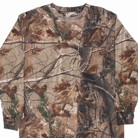 VINTAGE HUNTING REALTREE APHD CAMO LONG SLEEVE TEE SHIRT SIZE XL Oversized Fit Athletic Wear