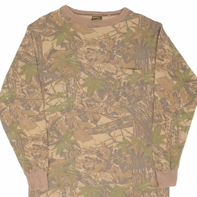 Modern and Soft High Density Cotton VINTAGE HUNTING REALTREE CAMO LONG SLEEVE POCKET TEE SHIRT 1990S MEDIUM MADE USA