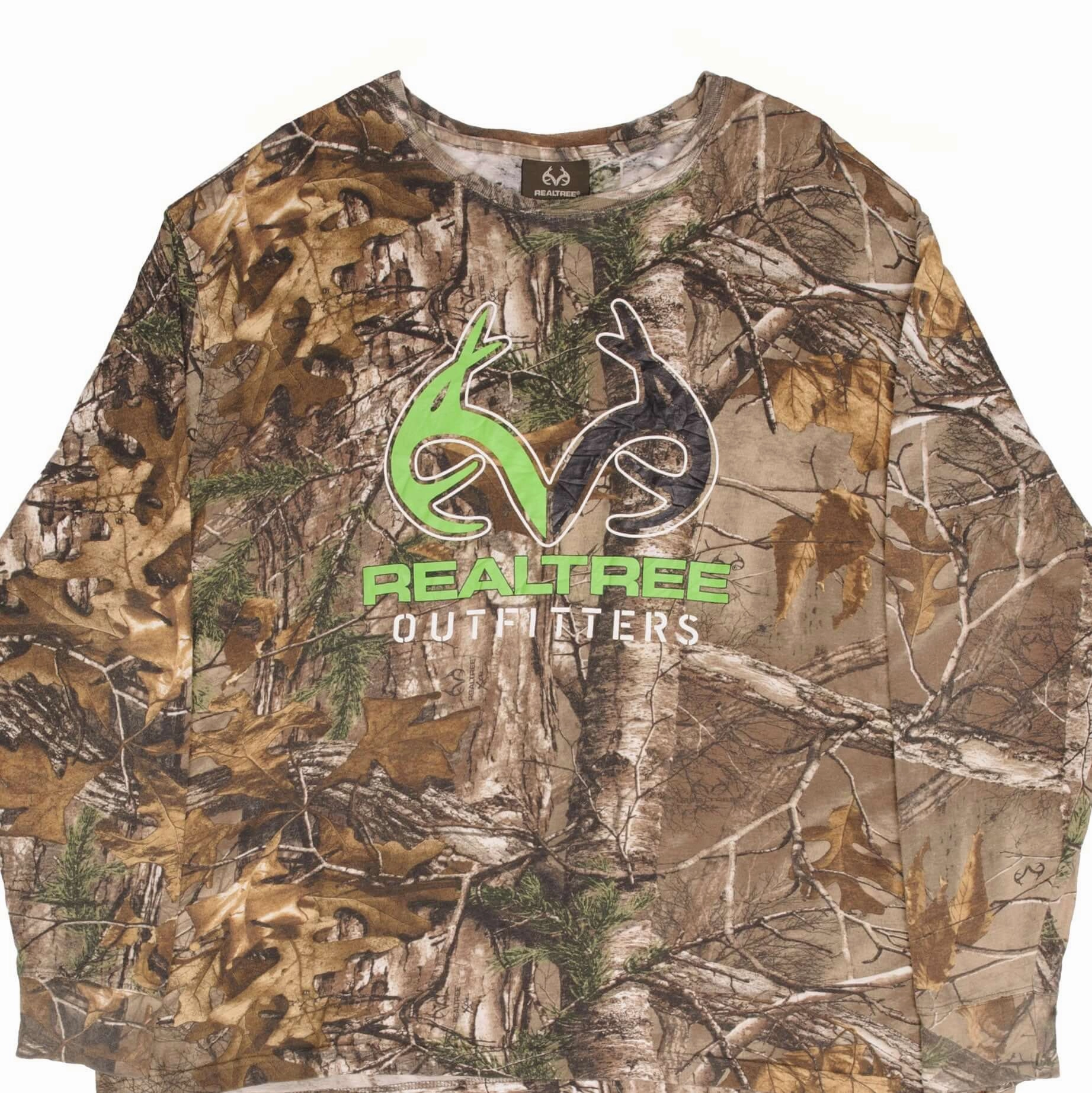 Active Fashion VINTAGE HUNTING REALTREE XTRA CAMO LONG SLEEVE TEE SHIRT SIZE XL