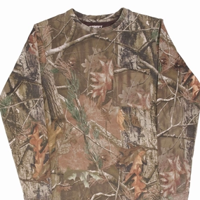 Festival wear Layer Ready Fit VINTAGE HUNTING STREET LEGAL CAMO LONG SLEEVE POCKET TEE SHIRT SIZE SMALL