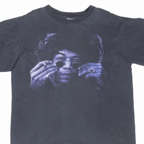 VINTAGE JIMI HENDRIX 1990S TEE SHIRT LARGE MADE IN USA Temperature Regulating loose fitting