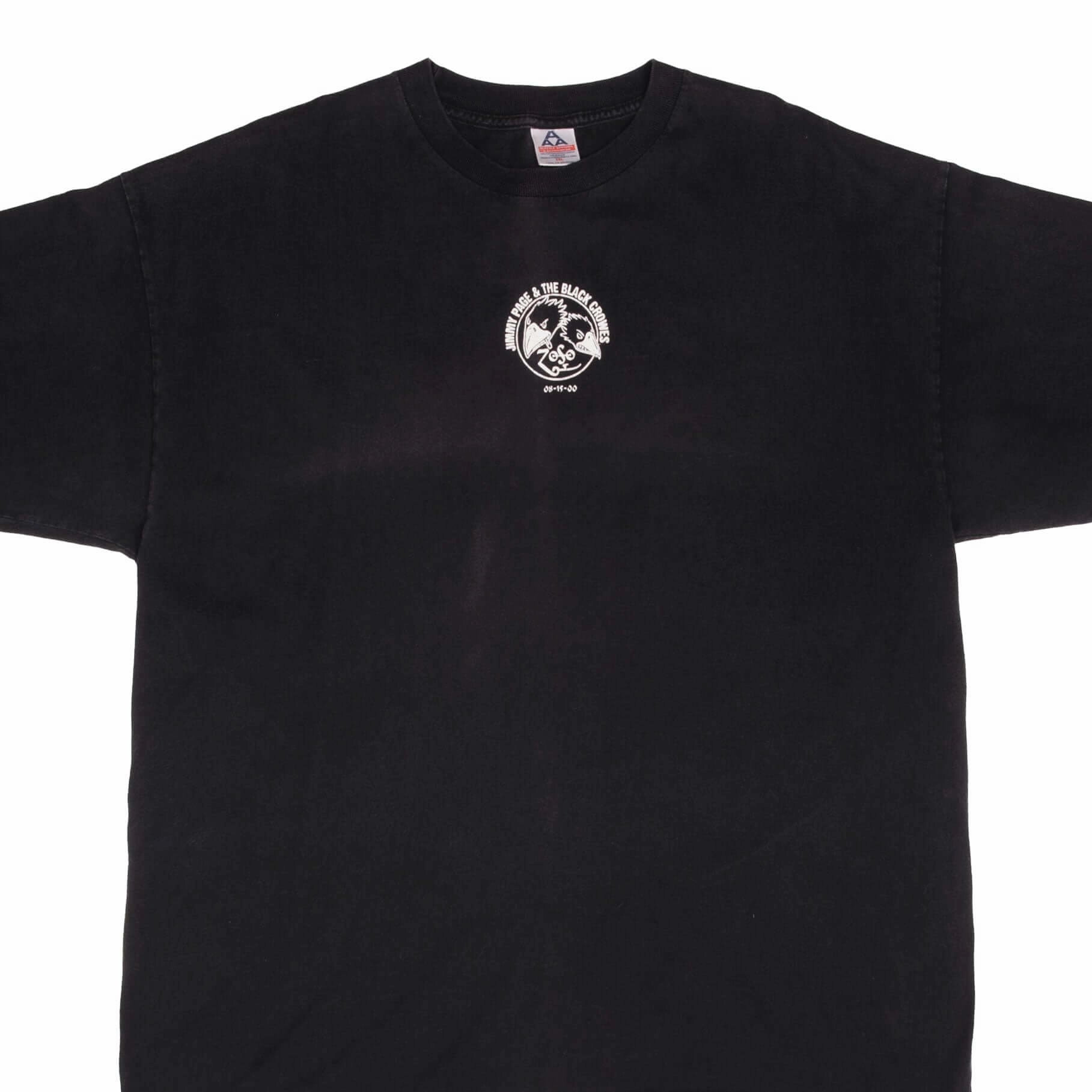 VINTAGE JIMMY PAGE & THE BLACK CROWES 2000 TEE SHIRT SIZE 2XL Comfortable Fit Wear Cozy Fit