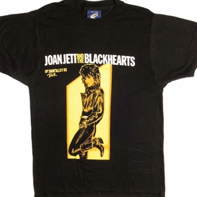 oversized but not shapeless VINTAGE JOAN JETT THE BLACKHEARTS UP YOUR ALLEY TEE SHIRT 1988 SMALL MADE USA