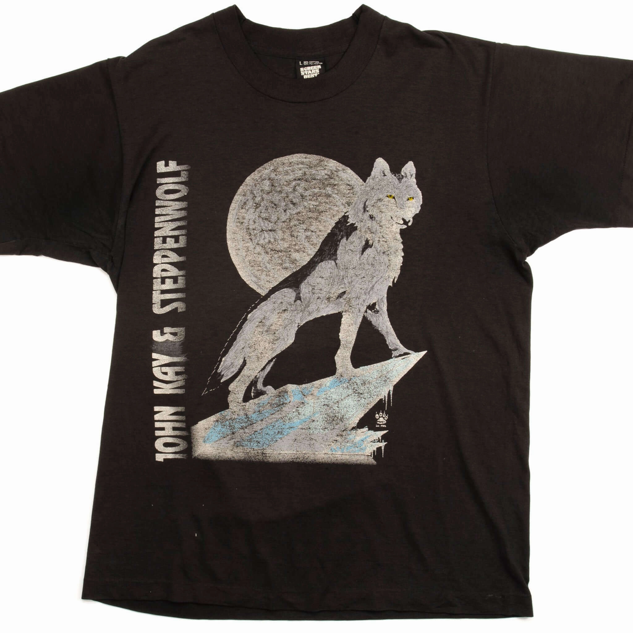 VINTAGE JOHN KAY & STEPPENWOLF 25 ANNIVERSARY TOUR TEE SHIRT 1992 LARGE MADE USA Micro Perforation AntiPillingTreatment