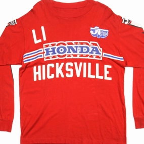 Elegant VINTAGE JT RACING HONDA MOTOCROSS MX LONG SLEEVES TEE SHIRT SIZE LARGE 1970s