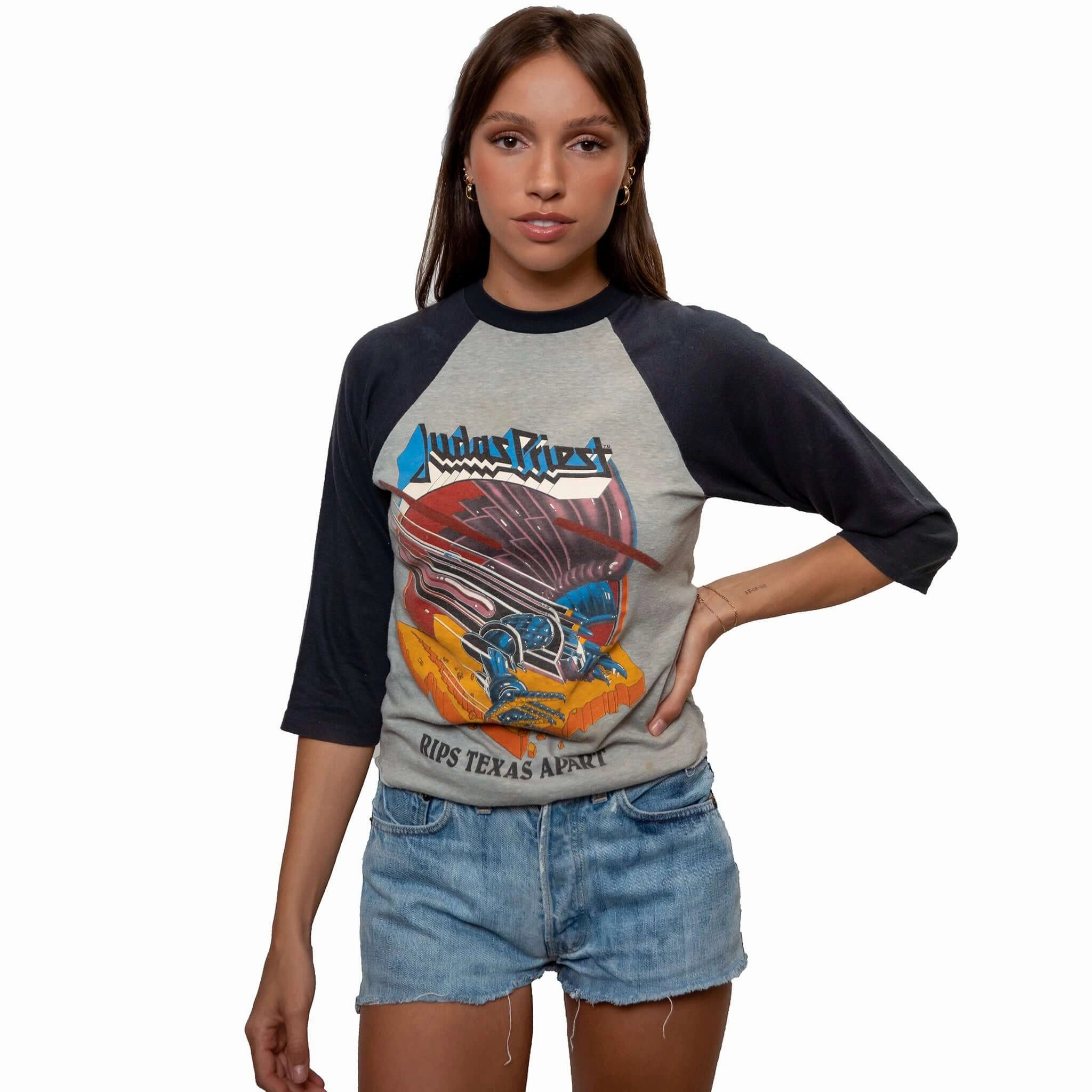 VINTAGE JUDAS PRIEST TEE SHIRT 1982 SIZE SMALL MADE IN USA Quick Dry Fit Casual Comfort