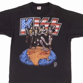 Easy Layering VINTAGE KISS ALIVE WORLDWIDE WORLD TOUR 1996 TEE SHIRT SIZE XL