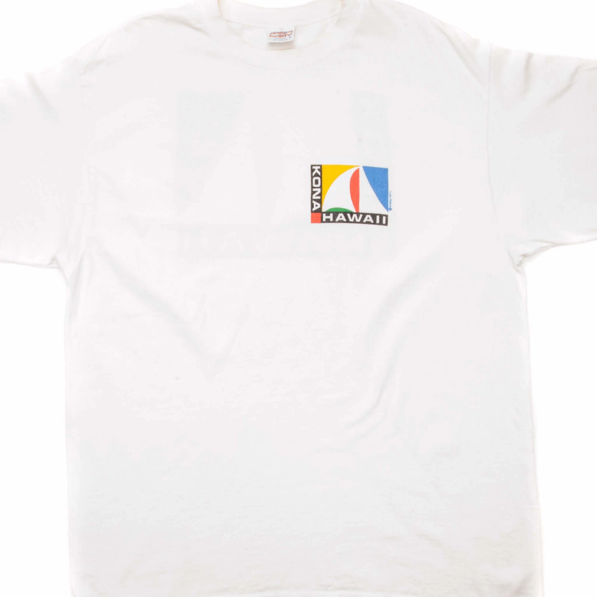 All-Purpose Comfort VINTAGE KONA HAWAII CRAZY SHIRT TEE SHIRT SIZE LARGE MADE IN USA