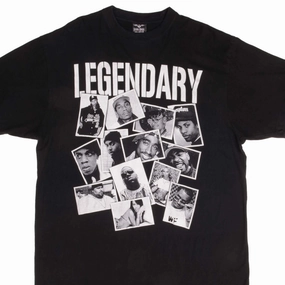 VINTAGE LEGENDARY HIP HOP 2PAC NOTORIOUS BIG RAP TEE SHIRT 1990s SIZE 2XL Easy Layering Functional Fashion