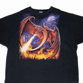VINTAGE LIQUID BLUE DRAGON 2015 TEE SHIRT SIZE 5XL BIG Cozy Comfort