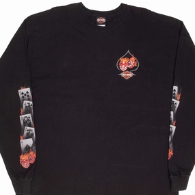 Comfort Design Fit VINTAGE HARLEY DAVIDSON LAS VEGAS LONG SLEEVE TEE SHIRT 2005 SIZE 3XL