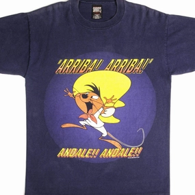 Sporty Fit VINTAGE LOONEY TUNE SPEEDY GONZALES TEE SHIRT 1998 SIZE MEDIUM MADE IN USA