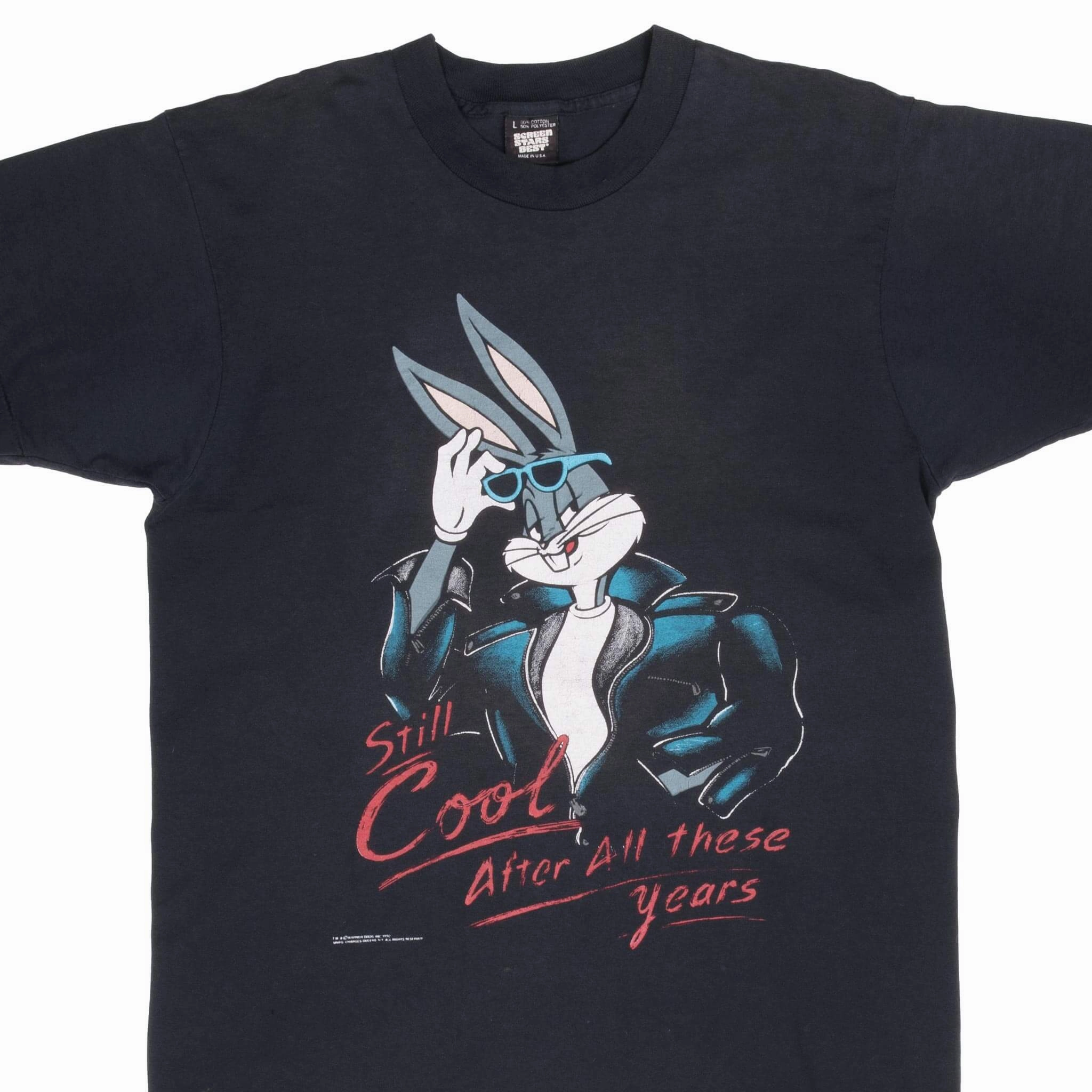 VINTAGE LOONEY TUNES BUGS BUNNY 1990 TEE SHIRT LARGE MADE IN USA Unisex Fit