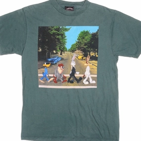 Garment Dyed Technique Comfy Vibe VINTAGE LOONEY TUNES THE BEATLES STYLE TEE SHIRT 1997 SIZE LARGE