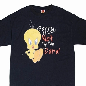 Modern innovation VINTAGE LOONEY TUNES TWEETY SORRY IF ITS NOT MY DAY TO CARE TEE SHIRT 1990S XL
