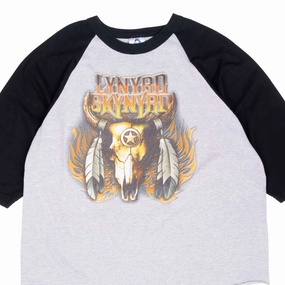 VINTAGE LYNYRD SKYNYRD GOLD TICKET MEMBER 2006 RAGLAN TEE SHIRT 2XL Eco Certified Textile