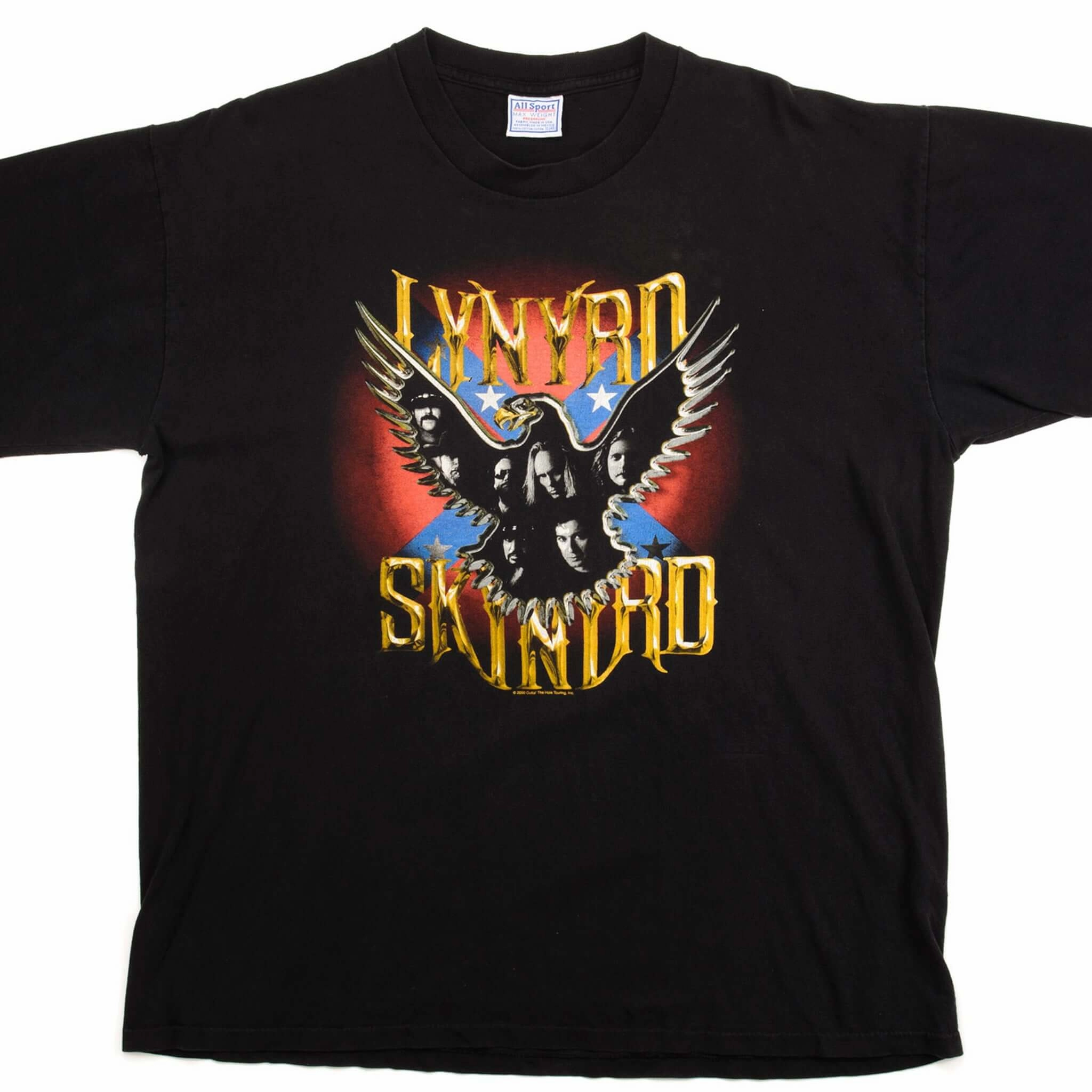 VINTAGE LYNYRD SKYNYRD OUTTA' THE HOLE TOURING TEE SHIRT 2000 SIZE XL Active Wearable Soft Design
