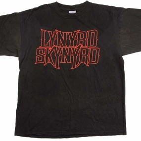 Temperature Regulating VINTAGE LYNYRD SKYNYRD TEE SHIRT 25TH ANNIVERSARY 1998 SIZE XL