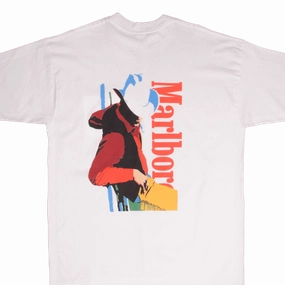 Breathable mesh lining theater visit VINTAGE MARLBORO COWBOY POCKET TEE SHIRT 1990S SIZE XL MADE USA