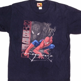 VINTAGE MARVEL SPIDERMAN 2 TEE SHIRT 2004 SIZE XL Performance Stretch