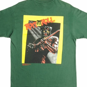 VINTAGE MASTER GRAPHICS HOT ROTZ TEE SHIRT 1990s SIZE MEDIUM MADE IN USA Simple Wear