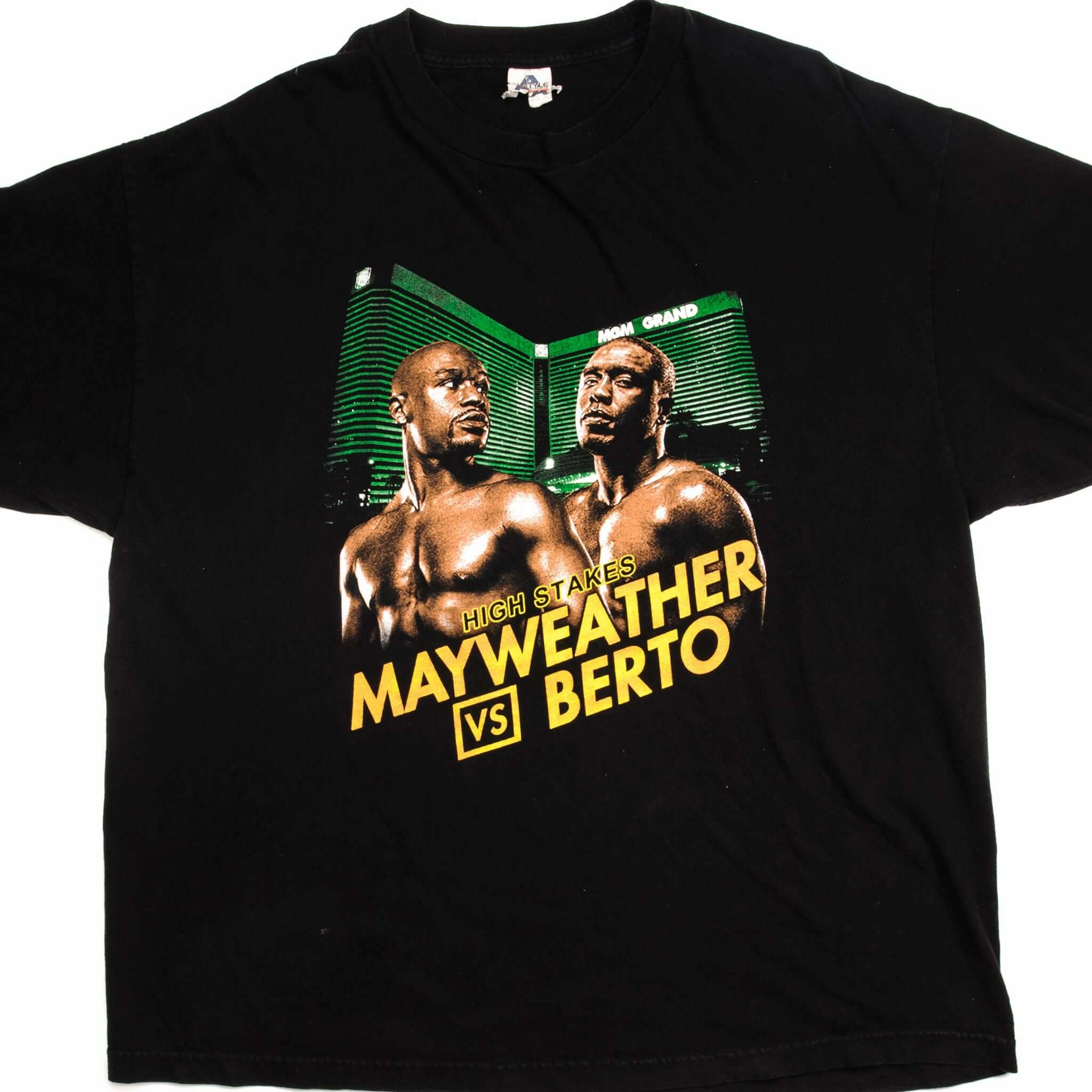 Daily Trend VINTAGE MAYWEATHER VS BERTO TEE SHIRT 2XL