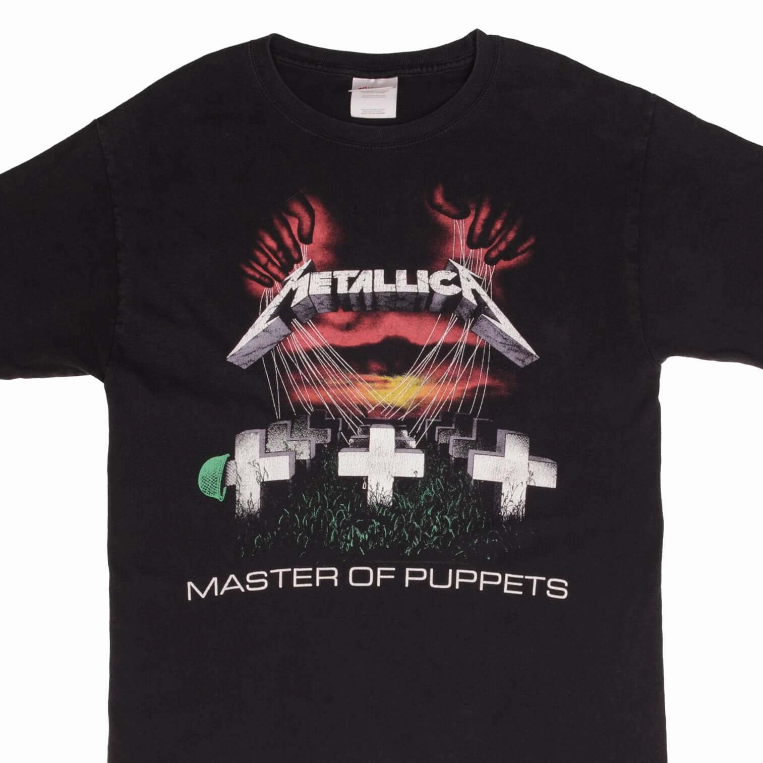 VINTAGE METALLICA MASTER OF PUPPETS TEE SHIRT 2007 SIZE MEDIUM NoSideSeam