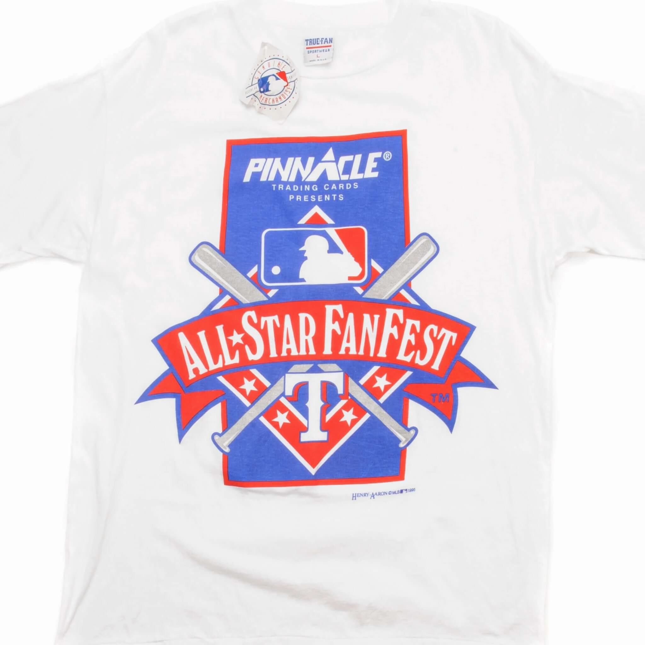 VINTAGE MLB ALL STAR FAN FEST TEE SHIRT 1995 SIZE MEDIUM MADE IN USA DEADSTOCK Athletic Comfort Wear AntiPilling