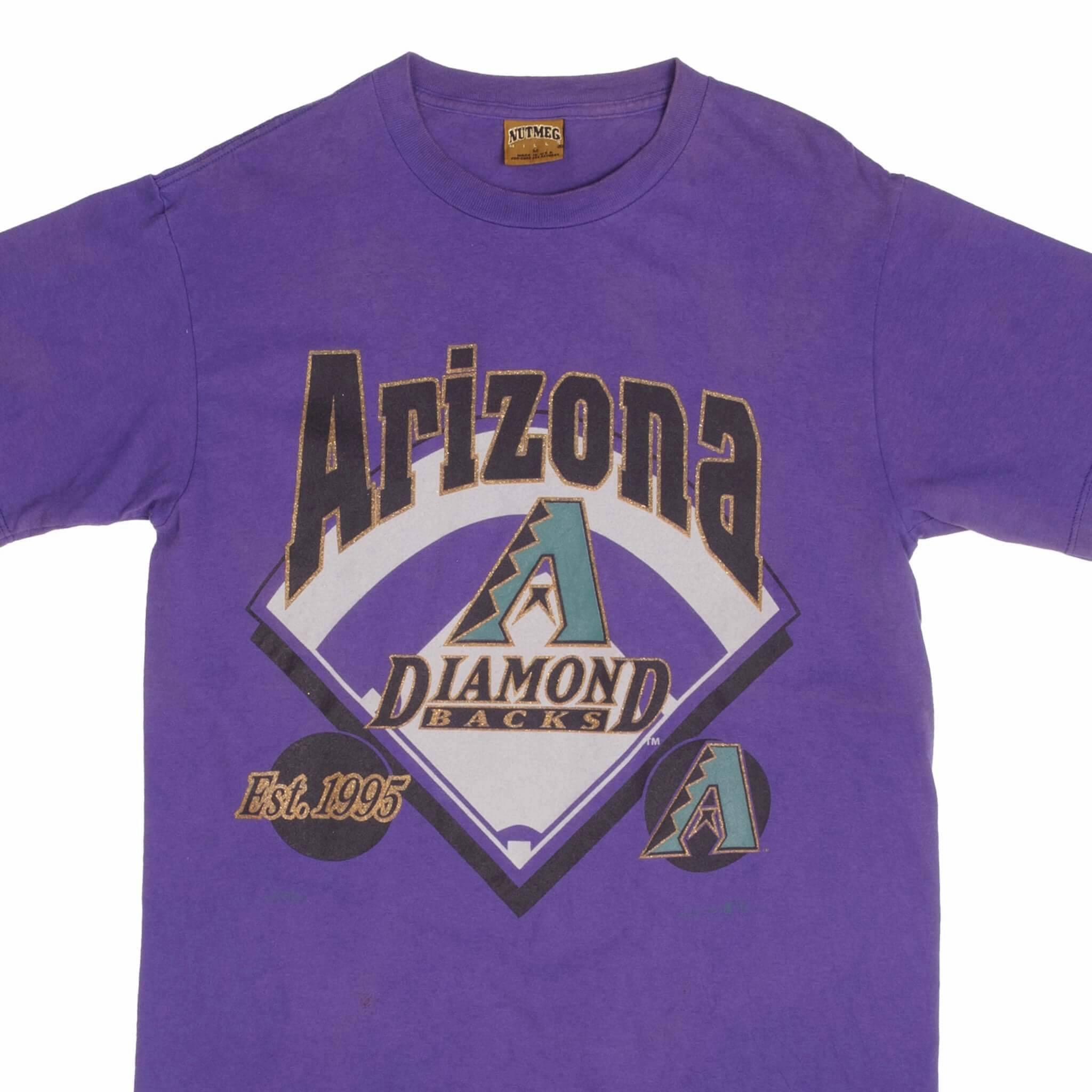 Roomy Design VINTAGE MLB ARIZONA DIAMONDBACKS 1995 NUTMEG TEE SHIRT MEDIUM MADE IN USA