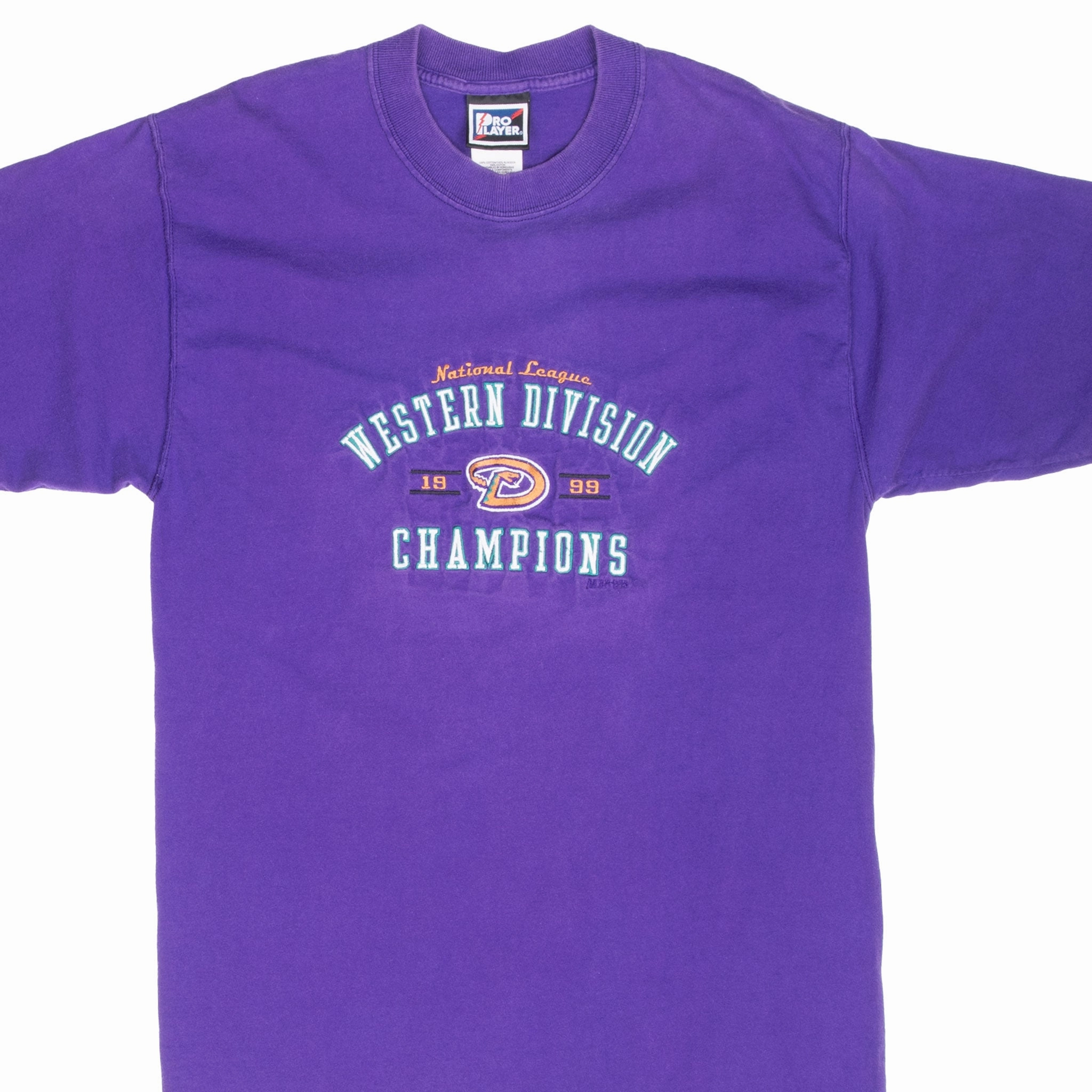 Cozy Design Classic Comfort VINTAGE MLB ARIZONA DIAMONDBACKS EMBROIDERED TEE SHIRT 1999 MEDIUM