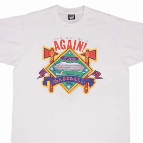 VINTAGE MLB ATLANTA BRAVES 1992 TEE SHIRT SIZE XL MADE IN USA Perfect for Any Outfit Breathable Wearable