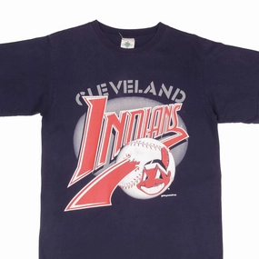 Breathable Look Casual Flex Fit VINTAGE MLB CLEVELAND INDIANS 1996 TEE SHIRT SIZE LARGE