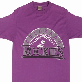 VINTAGE MLB COLORADO ROCKIES 1991 TEE SHIRT SIZE MEDIUM MADE IN USA Vibrant Prints Versatile Performance