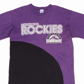 VINTAGE MLB COLORADO ROCKIES 1994 TEE SHIRT SIZE LARGE MADE IN USA Stretch Fit Design Multi Purpose Wear