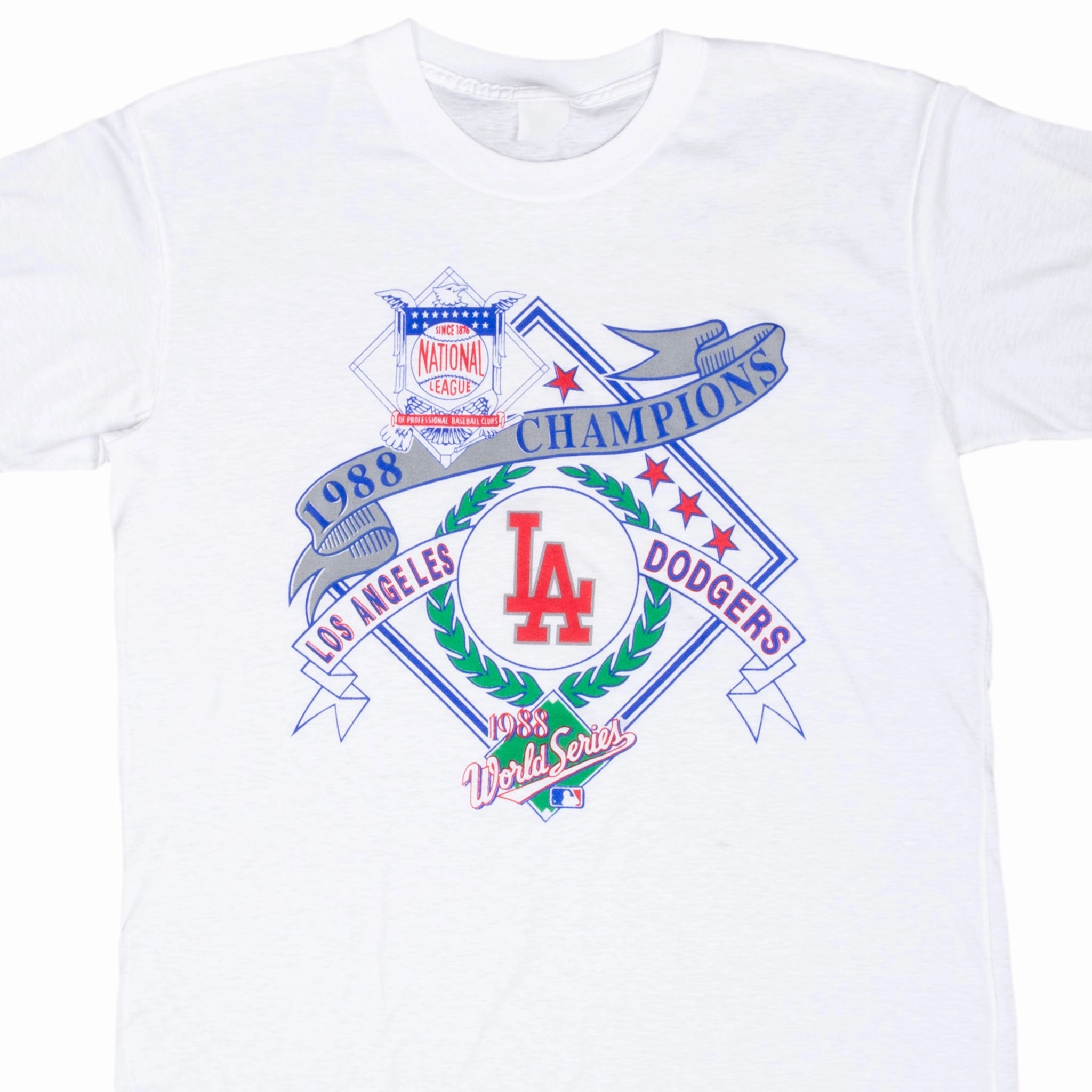 VINTAGE MLB LOS ANGELES LA DODGERS CHAMPIONS 1988 TEE SHIRT LARGE Roomy Fit