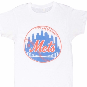 VINTAGE MLB NEW YORK METS TEE SHIRT 1980S XS MADE IN USA Fade Resistant Coating Leisure Wear