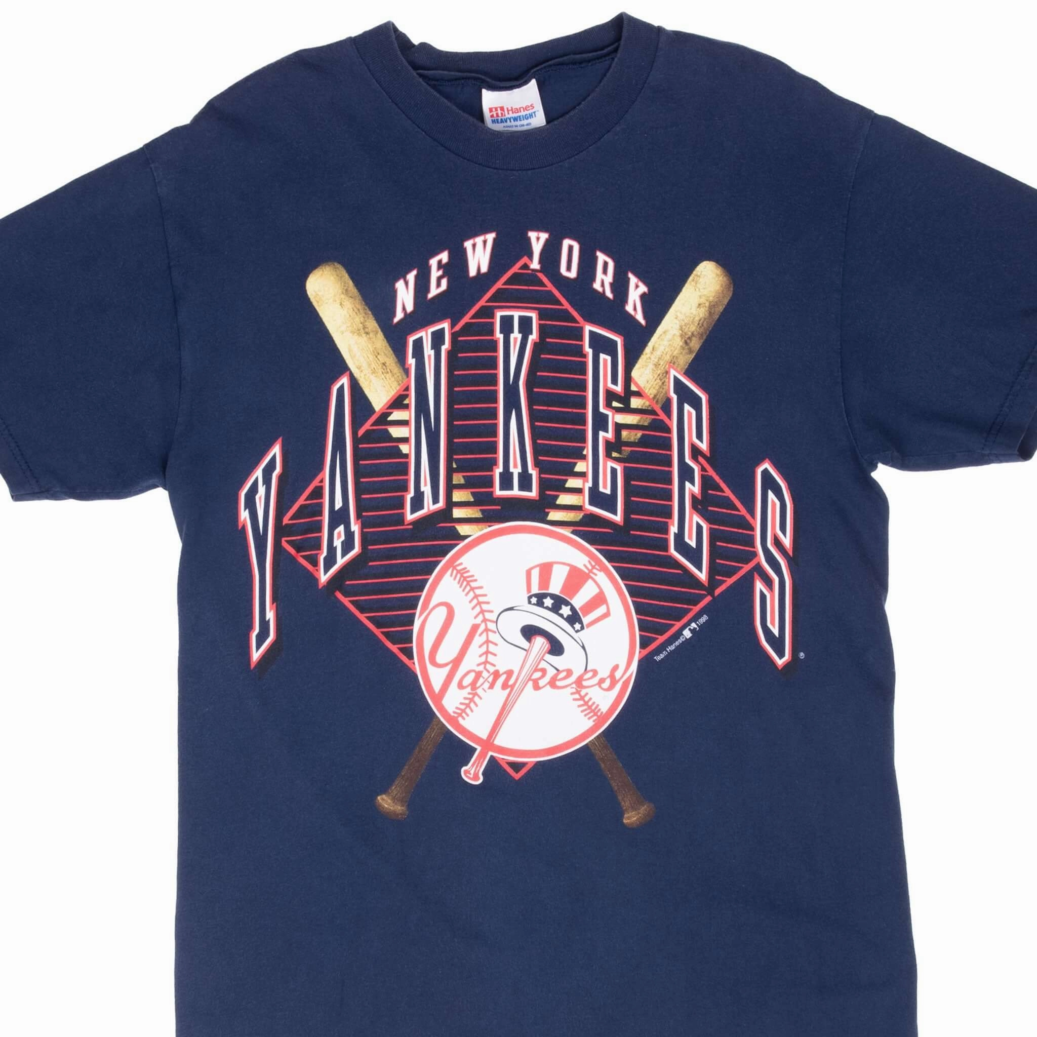 VINTAGE MLB NEW YORK YANKEES 1998 TEE SHIRT MEDIUM Quick Comfort Wear Autumn coziness