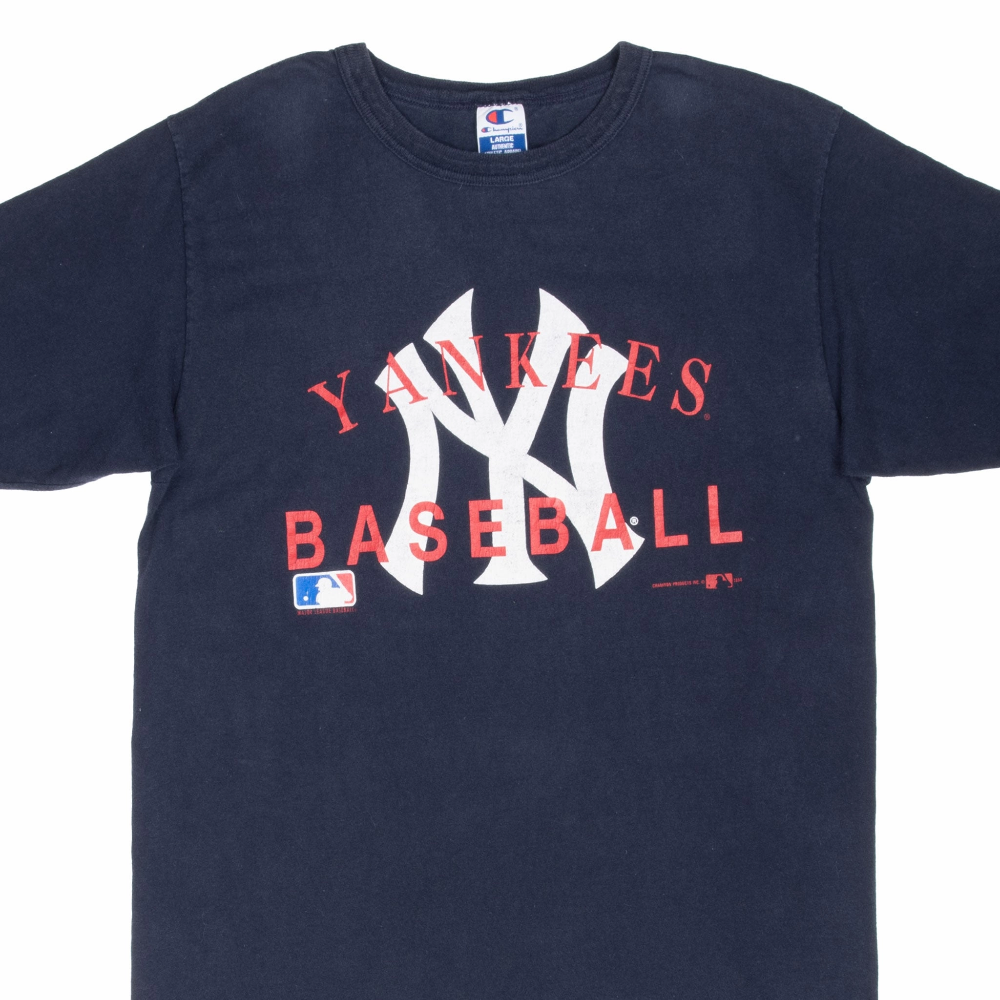 Breathable Performance Wear Layering Wear VINTAGE MLB NEW YORK YANKEES CHAMPION TEE SHIRT 1994 LARGE MADE IN USA