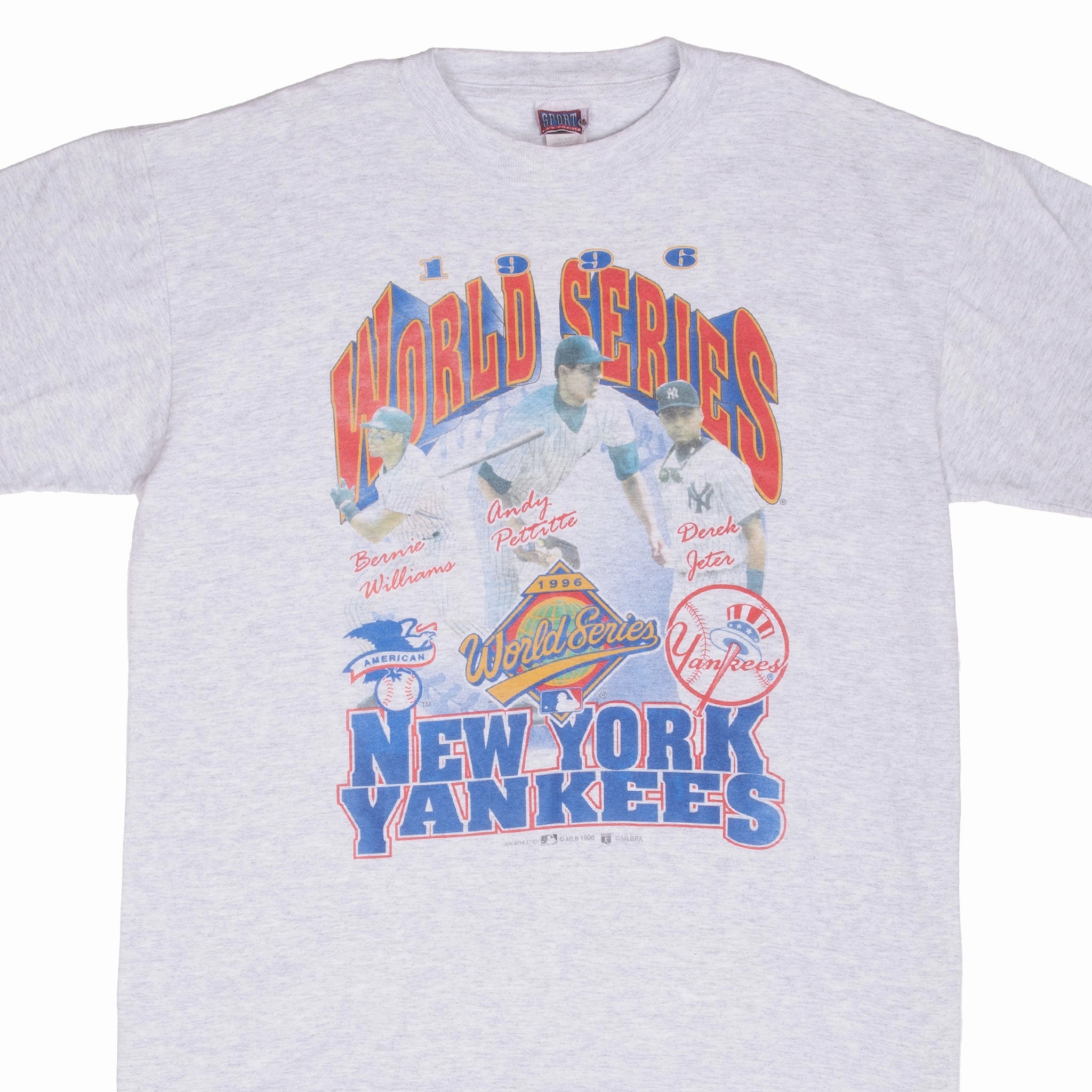 VINTAGE MLB NEW YORK YANKEES WORLD SERIES 1996 TEE SHIRT XL Snag Resistant Surface Ultimate Comfort